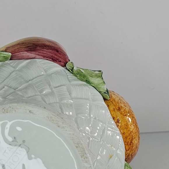 Vintage Horchow Italy Fruit Topiary Centerpiece Ceramic Porcelain *Chips* - Picture 10 of 11